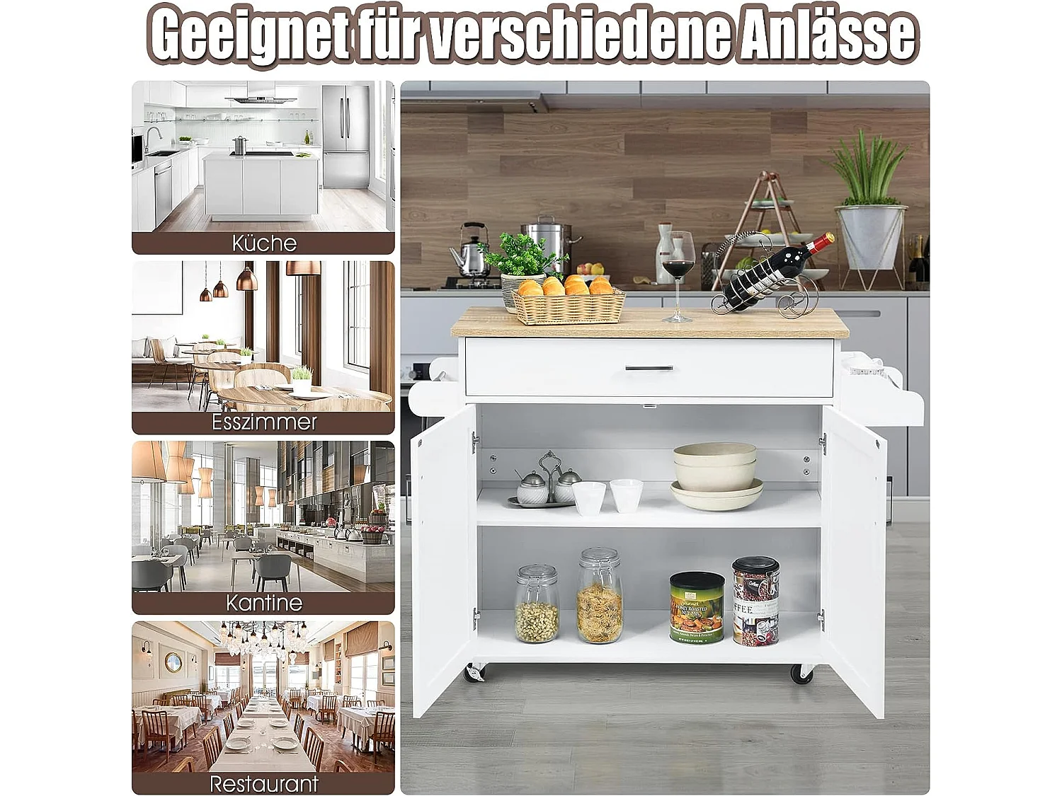 Küchenwagen Kücheninsel