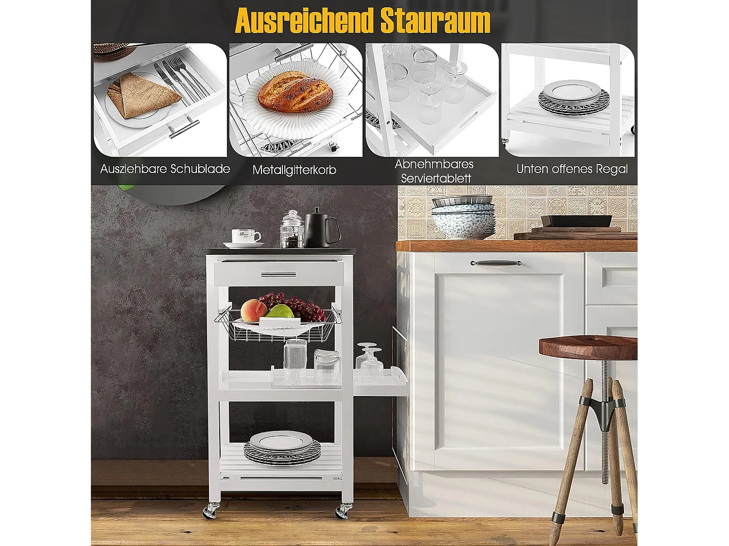 Kleiner Küchenwagen, Servierwagen