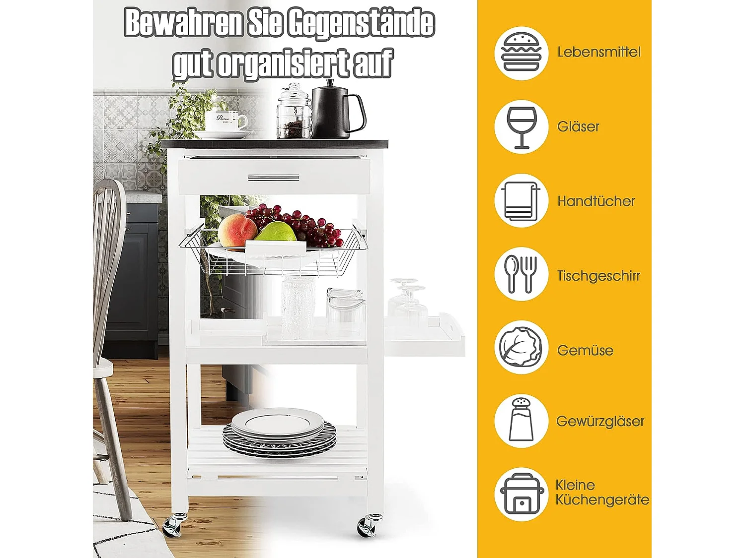 Kleiner Küchenwagen, Servierwagen