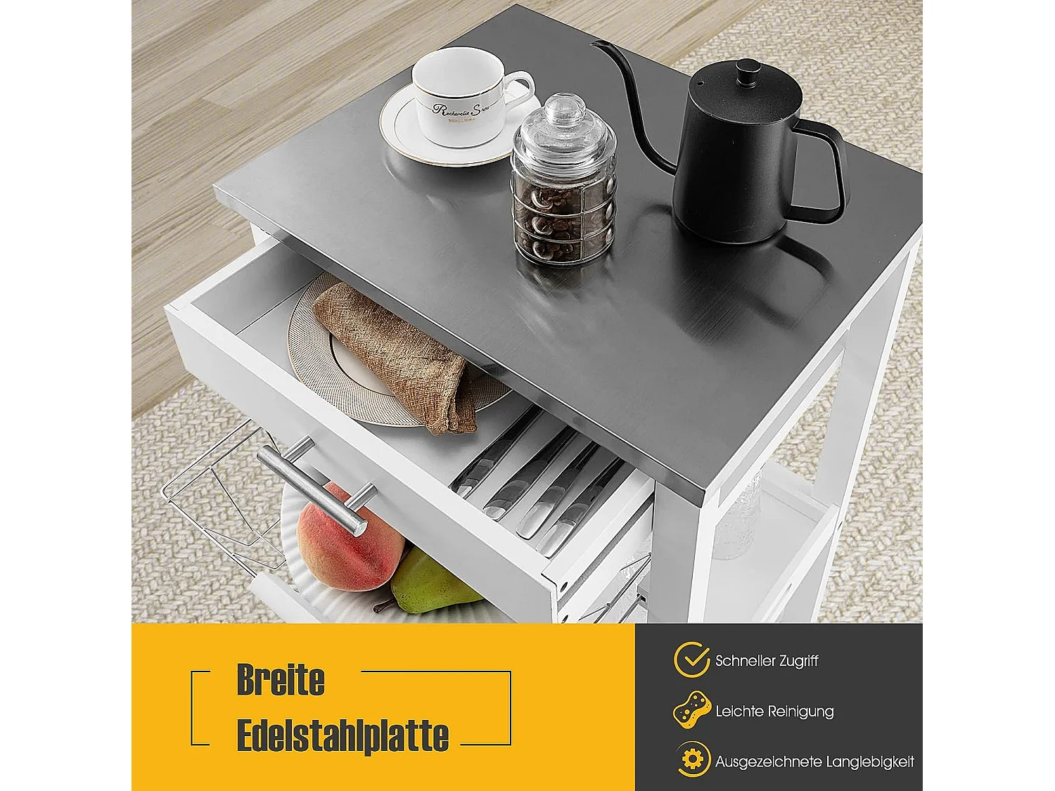 Kleiner Küchenwagen, Servierwagen