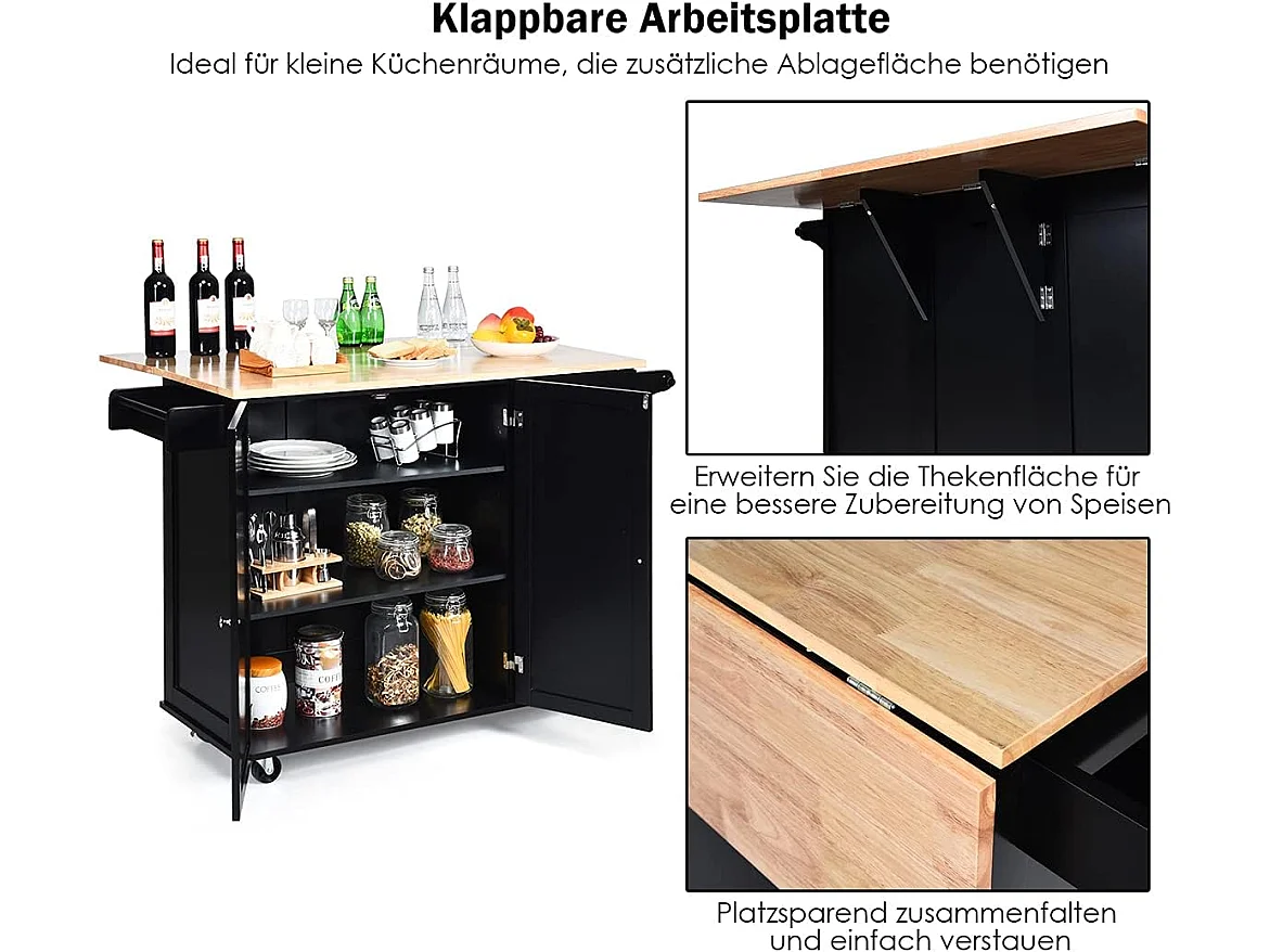 Küchenwagen rollbar, Kücheninsel