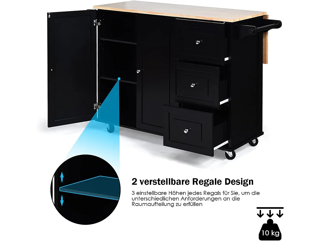 Küchenwagen rollbar, Kücheninsel