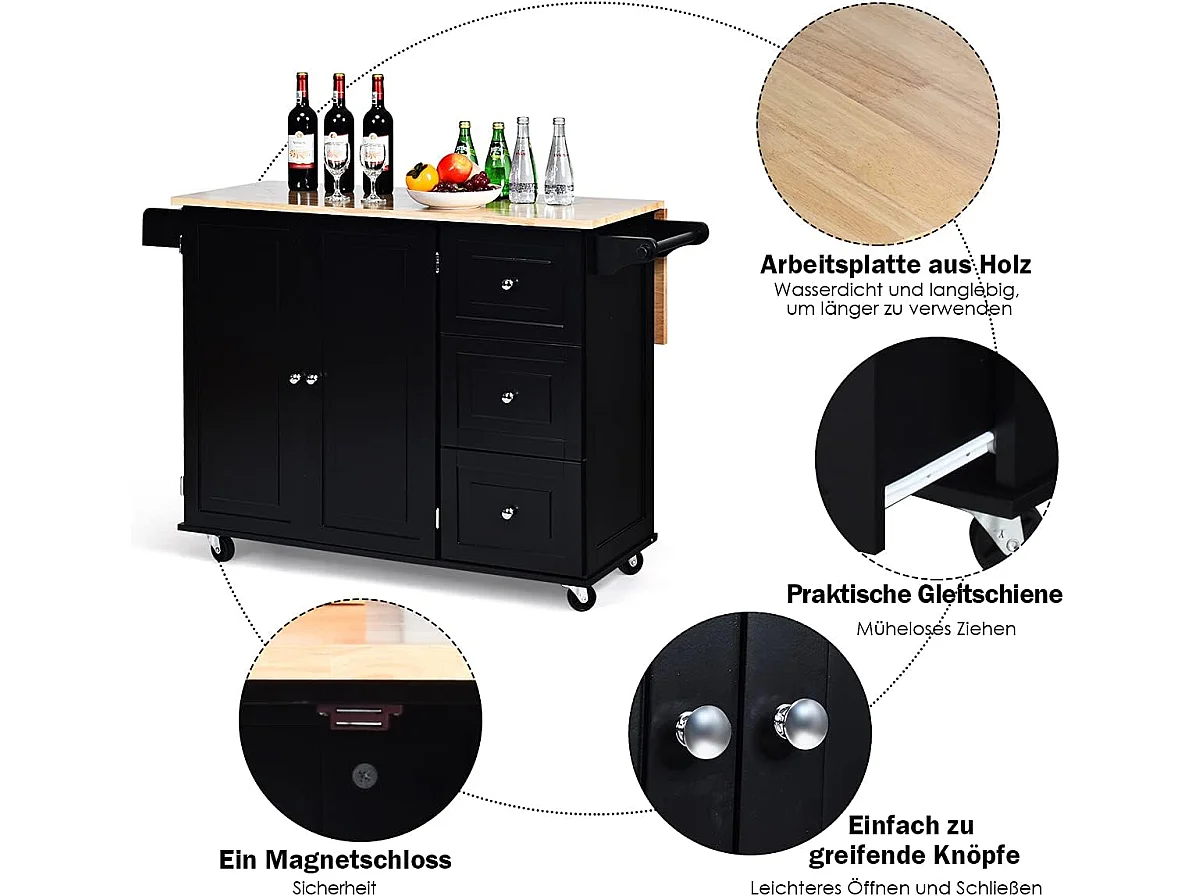 Küchenwagen rollbar, Kücheninsel