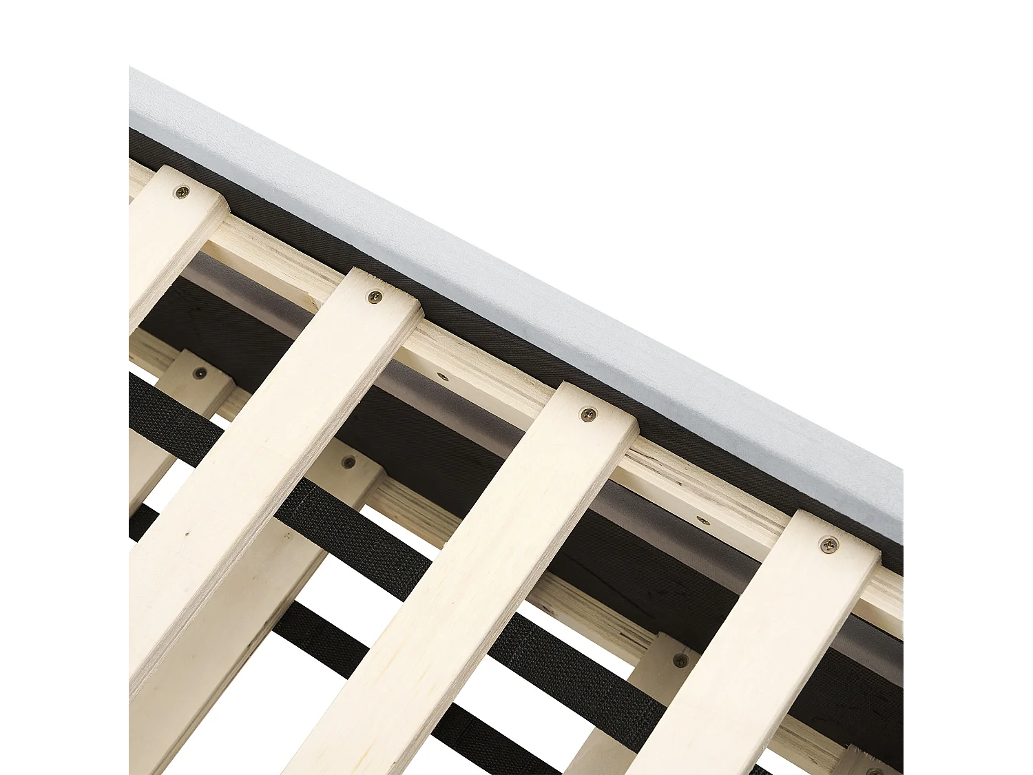 Onderschuifbed Fluweel CHAVONNE 90 x 200 cm Lichtgrijs