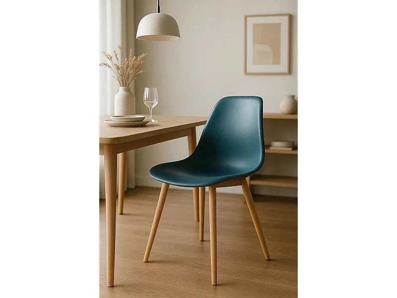 Sillas Comedor - Silla Mykle - Azul Petróleo