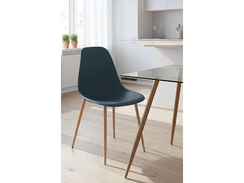 Sillas Comedor - Silla Mykle - Azul Petróleo