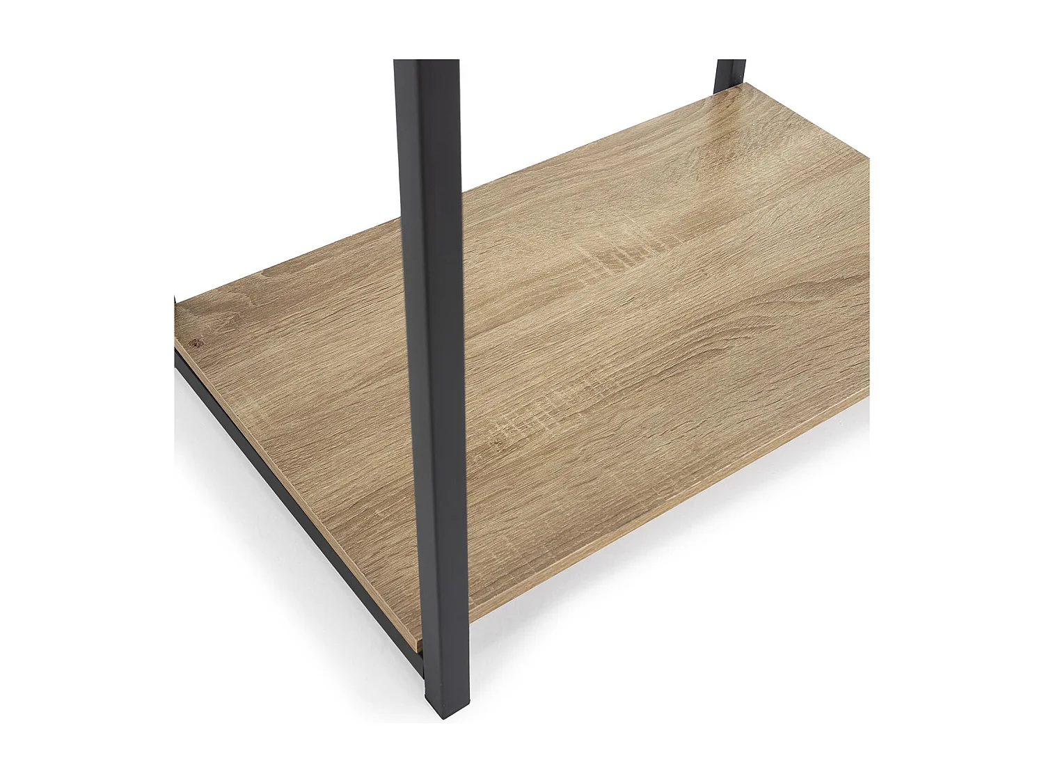 Cabina Armadio Julia 2 Ripiani 1 Barra, Colore Rovere/Nero