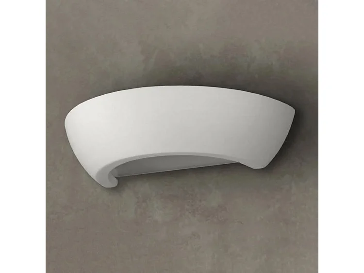 Sollux Applique murale à 1 ampoule en céramique blanche, E27