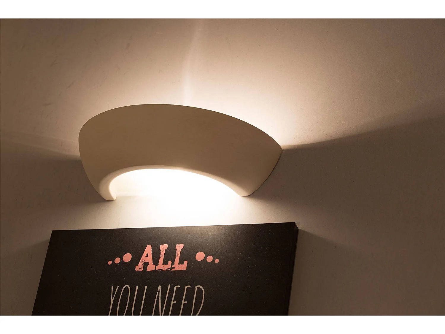 Sollux - 1 licht Ceramic Flush Wandleuchte Weiß, E27