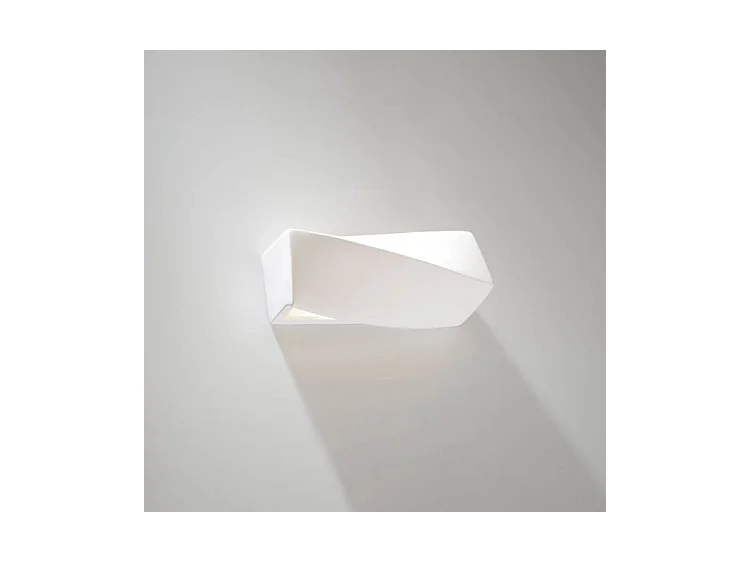 Sollux Applique murale à 1 ampoule en céramique blanche, E27