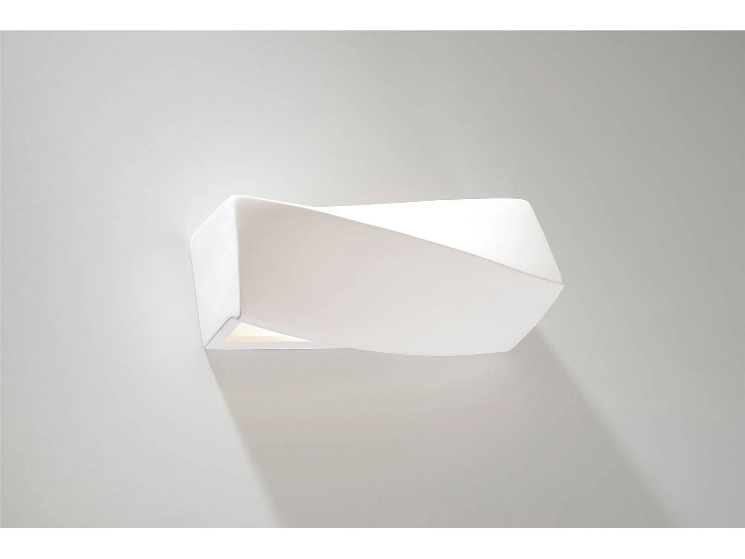 Sollux - 1 licht Ceramic Flush Wandleuchte Weiß, E27