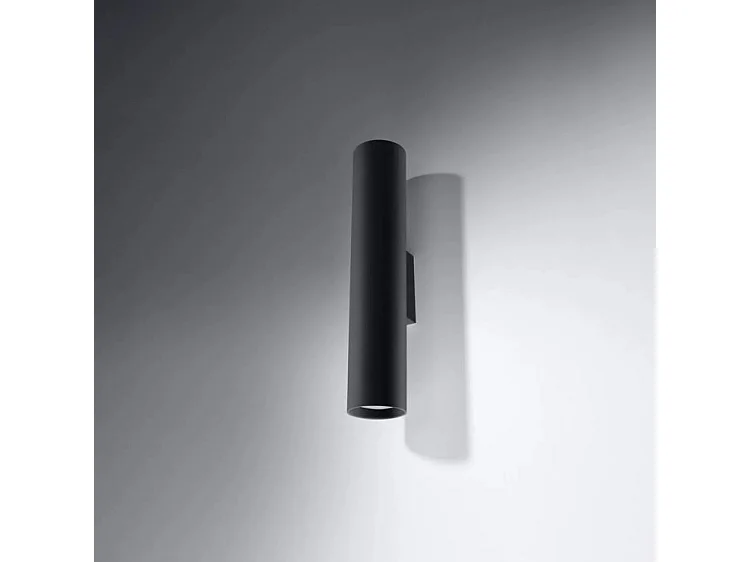 Sollux LAGOS - 2 licht oben unten Flush Wandleuchte Schwarz, GU10