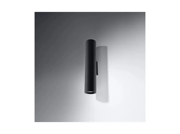 Sollux LAGOS Applique murale encastrable à 2 lumières, noir, GU10