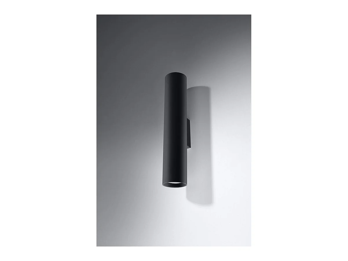 Sollux LAGOS Applique murale encastrable à 2 lumières, noir, GU10