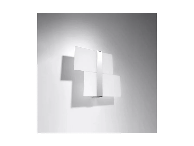 Sollux MASSIMO Applique murale à 2 lumières, blanc, chrome, G9