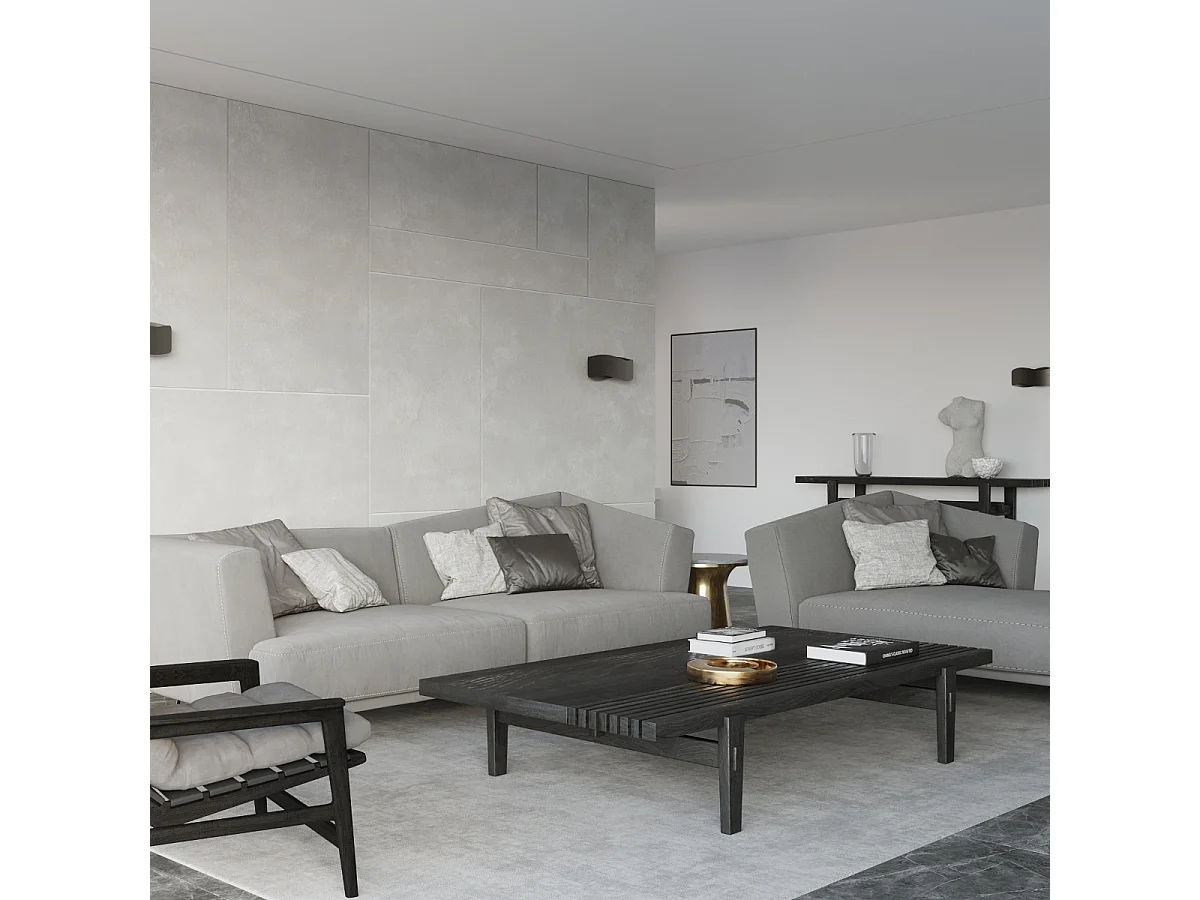 Sollux lichting Tila Up & Down Wandleuchte, Schwarz, 40 cm