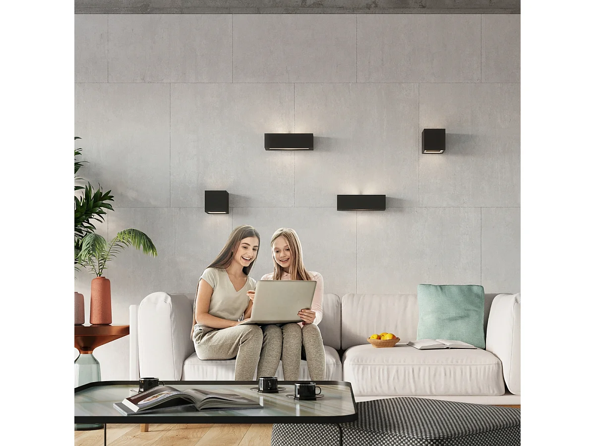 Kinkiet ceramiczny LEO czarny