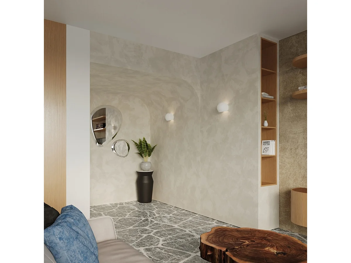 Sollux Applique murale à 1 ampoule en céramique blanche, E27