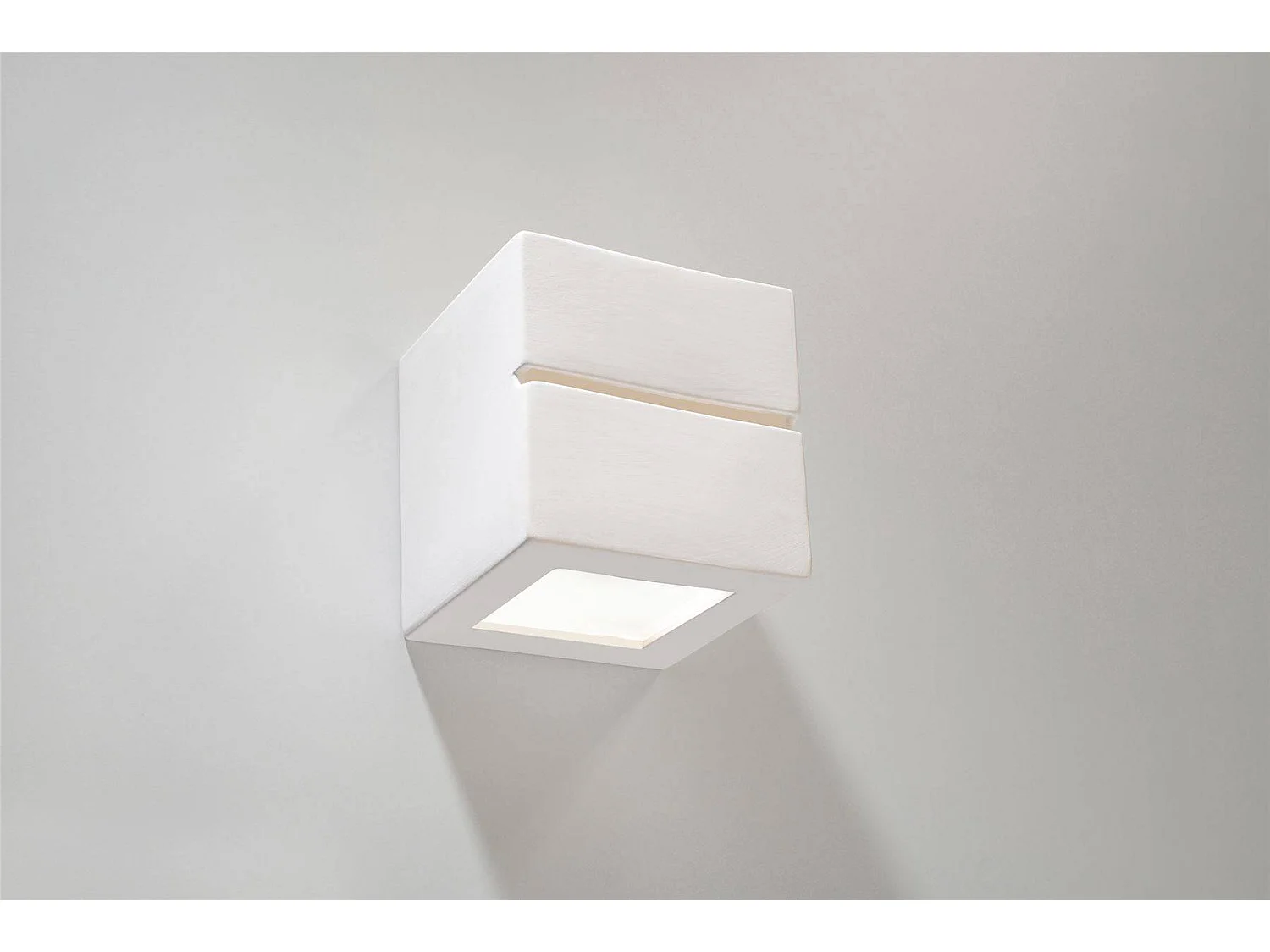 Sollux - 1 luz de pared de cerámica a ras de suelo blanca, E27