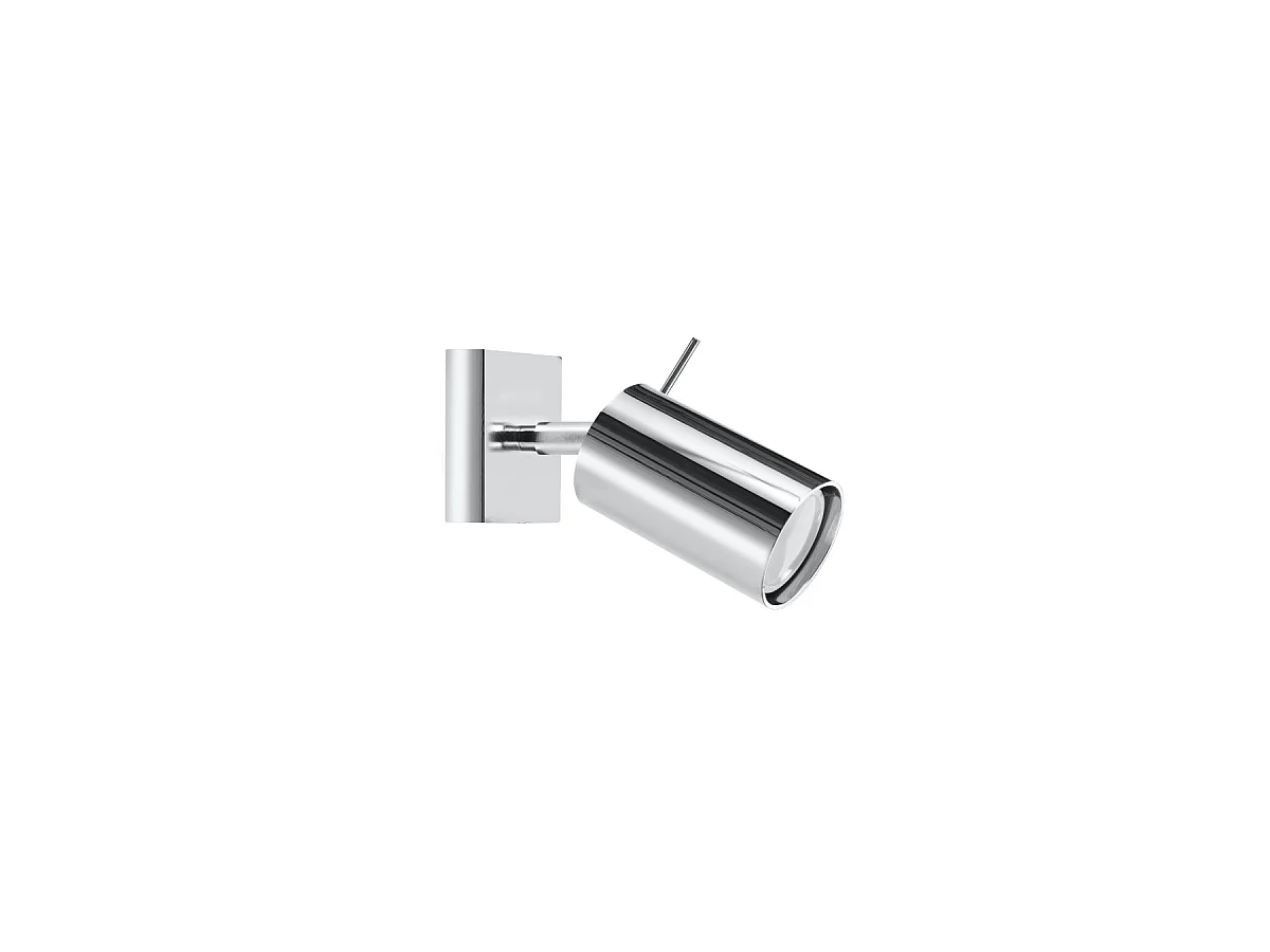 Plafonniers Ring Moderne En Acier - 1 Sources Lumineuses - L.8 X H.8 Cm - Chrome