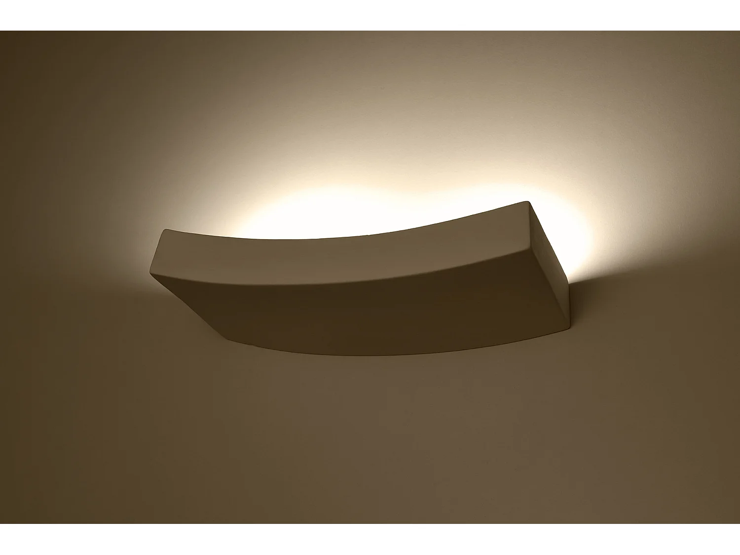 Wandlampen Hattor Modern Van  - 2 Lichtbronnen - L.36 X H.4,5 Cm - Wit