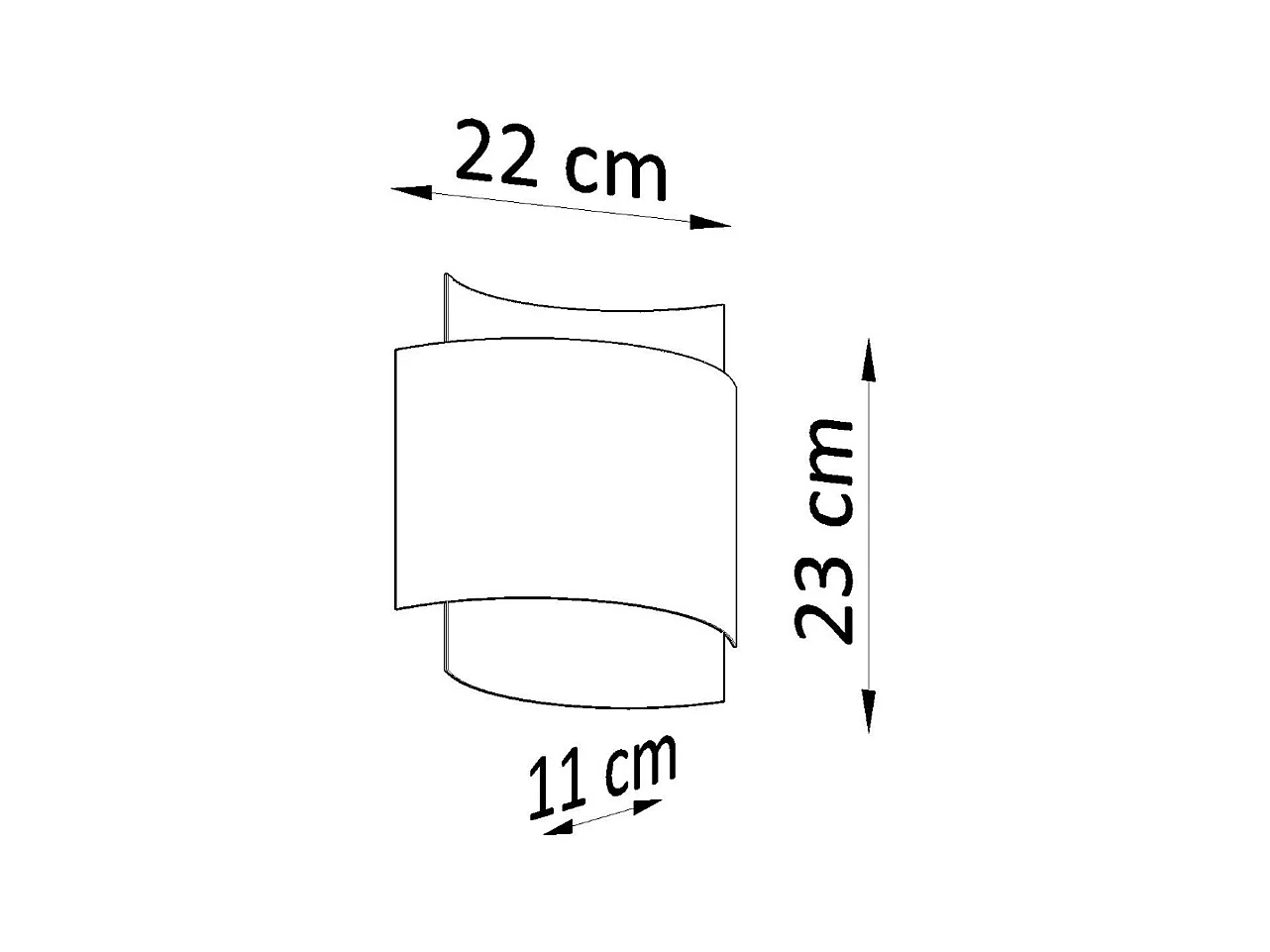 Lampada da parete Up & Down bianca G9 Aplique Up & Down Blanco G9