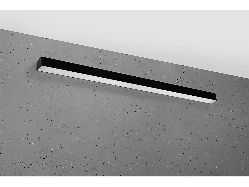 Integrierte LED-Wandleuchten Schwarz 115cm 4000K Applique LED da incasso integrate Nero 115cm 4000K