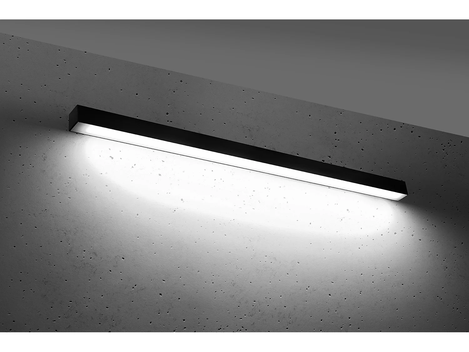 Integrated LED Flush Wall lichts Black 115cm 4000K Integrierte LED-Wandleuchten Schwarz 115cm 4000K