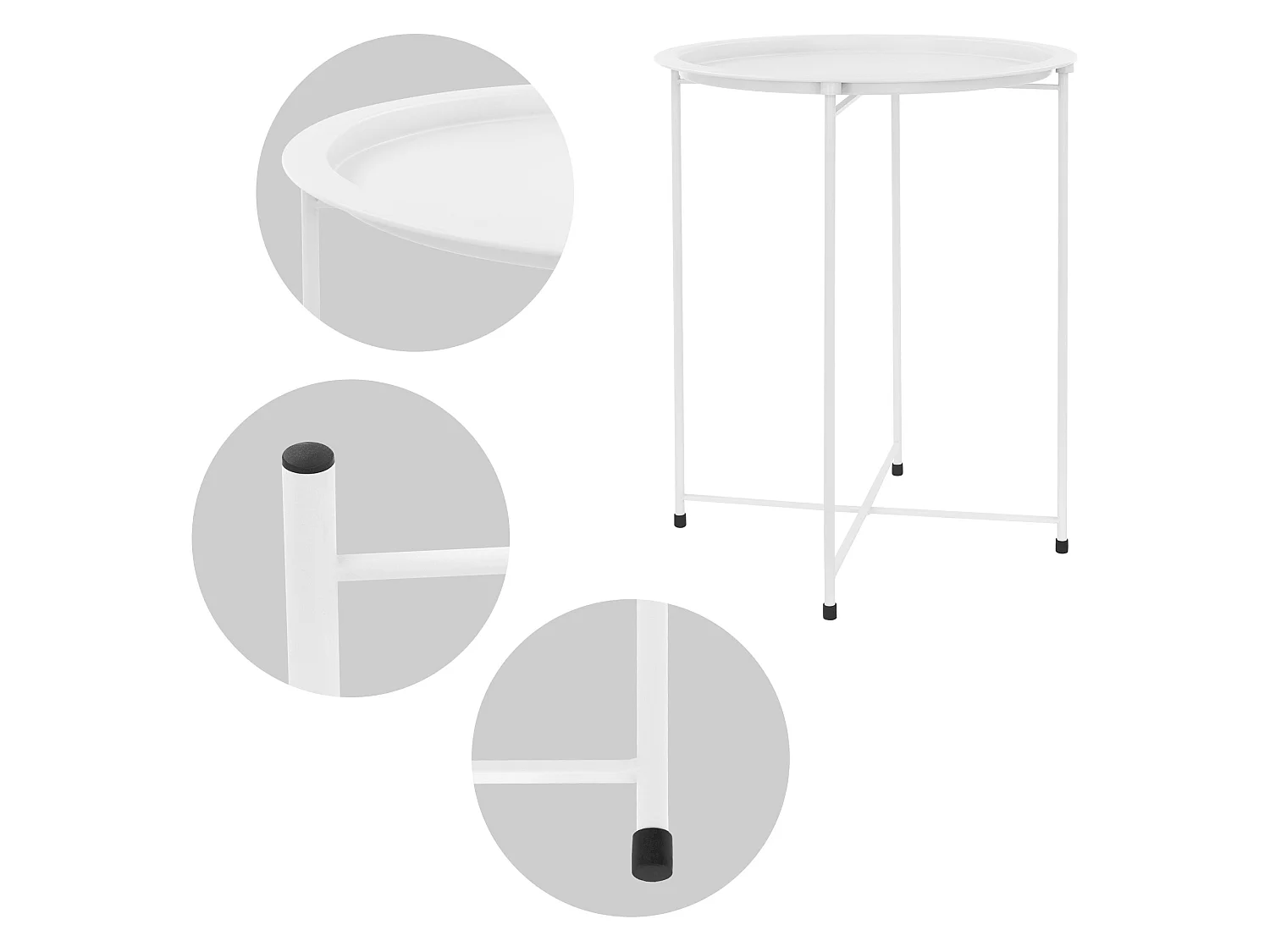 Table d'appoint ronde Table basse Table à plateau Table de salon