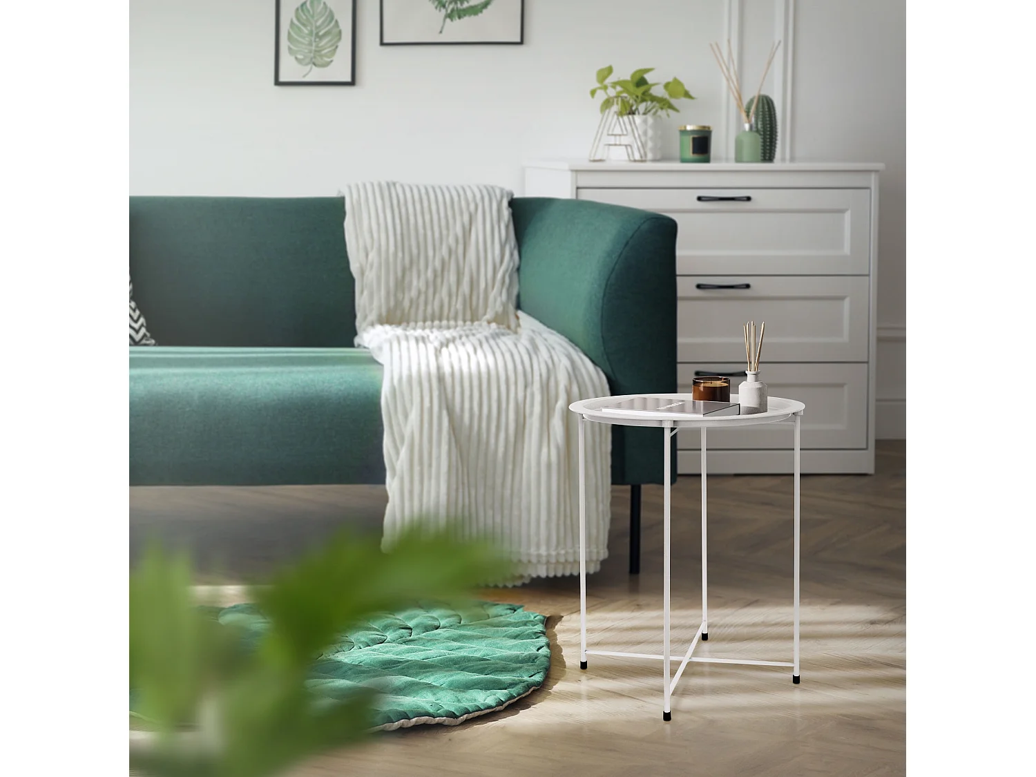 Table d'appoint ronde Table basse Table à plateau Table de salon