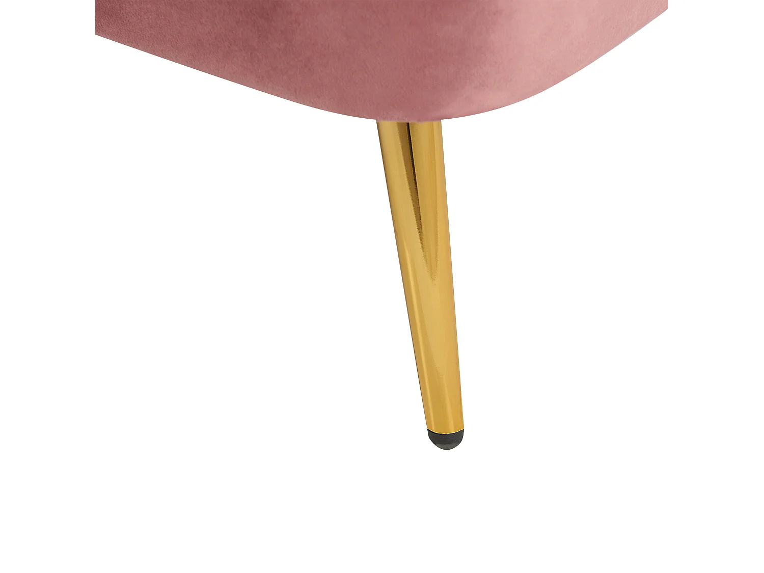 Chaise longue versione destra ALLIER Velluto Rosa