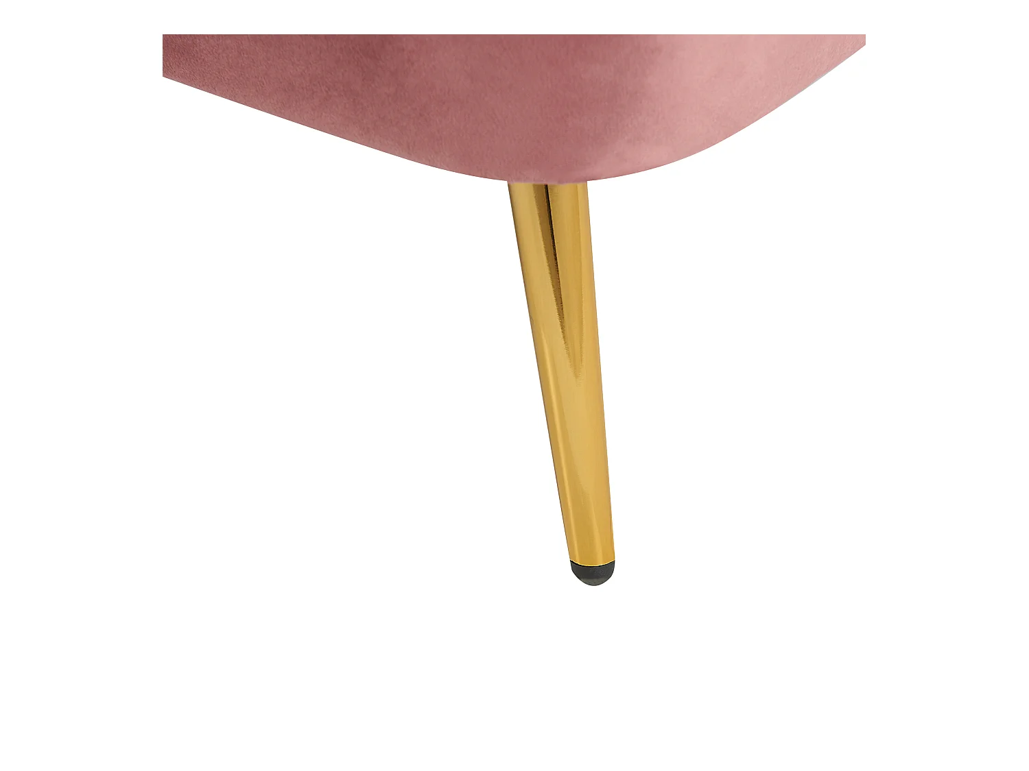 Chaise longue côté droit ALLIER Velours Rose