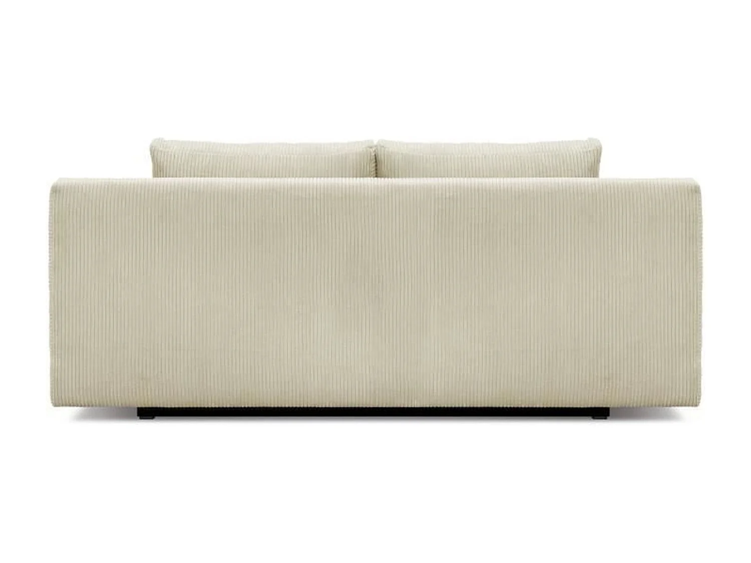 Sofá Cama Convertible 3 Plazas MIKA de Pana Beige con Almacenamiento