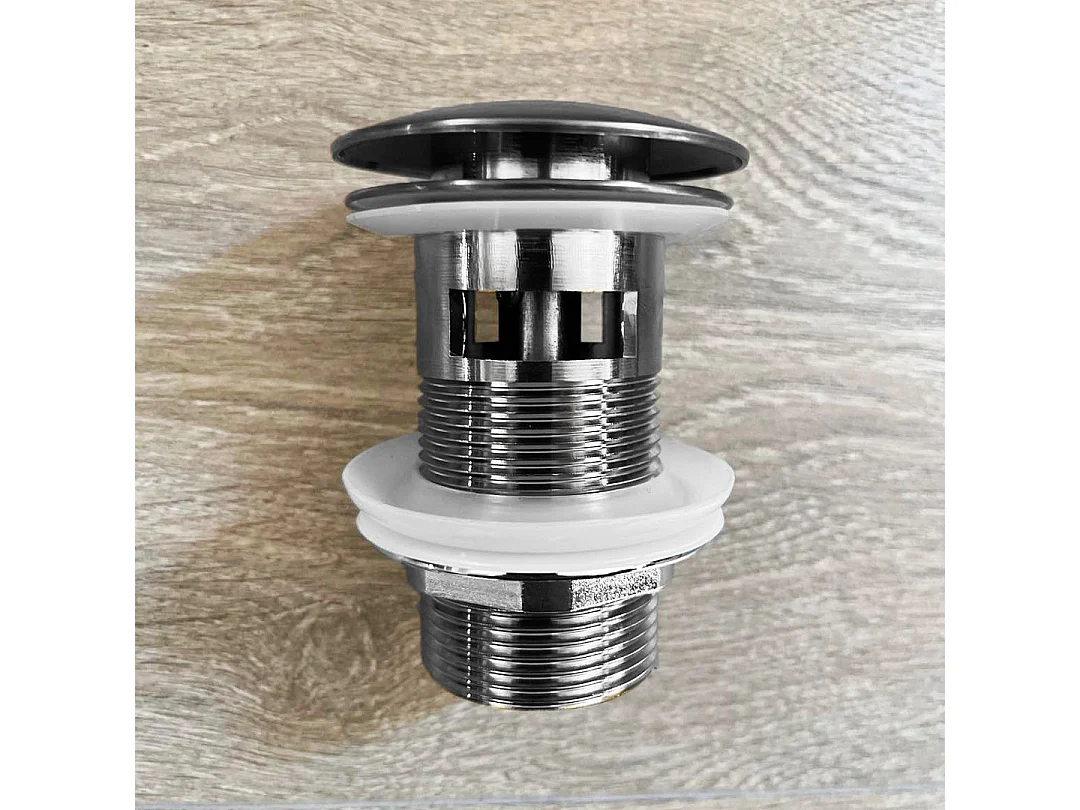 Indus niedriger Waschbeckenmischer grau gun metal Essebagno