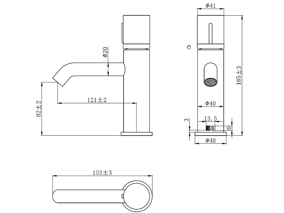 Manopola Mischer Waschbecken niedrige Waffe Metall Marmor Essebagno