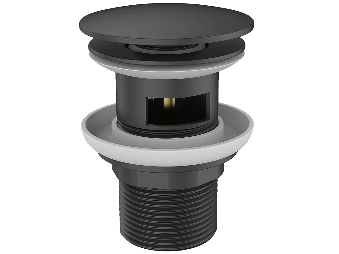 Indus Waschbeckenmischer hoch schwarz und roter Griff Essebagno