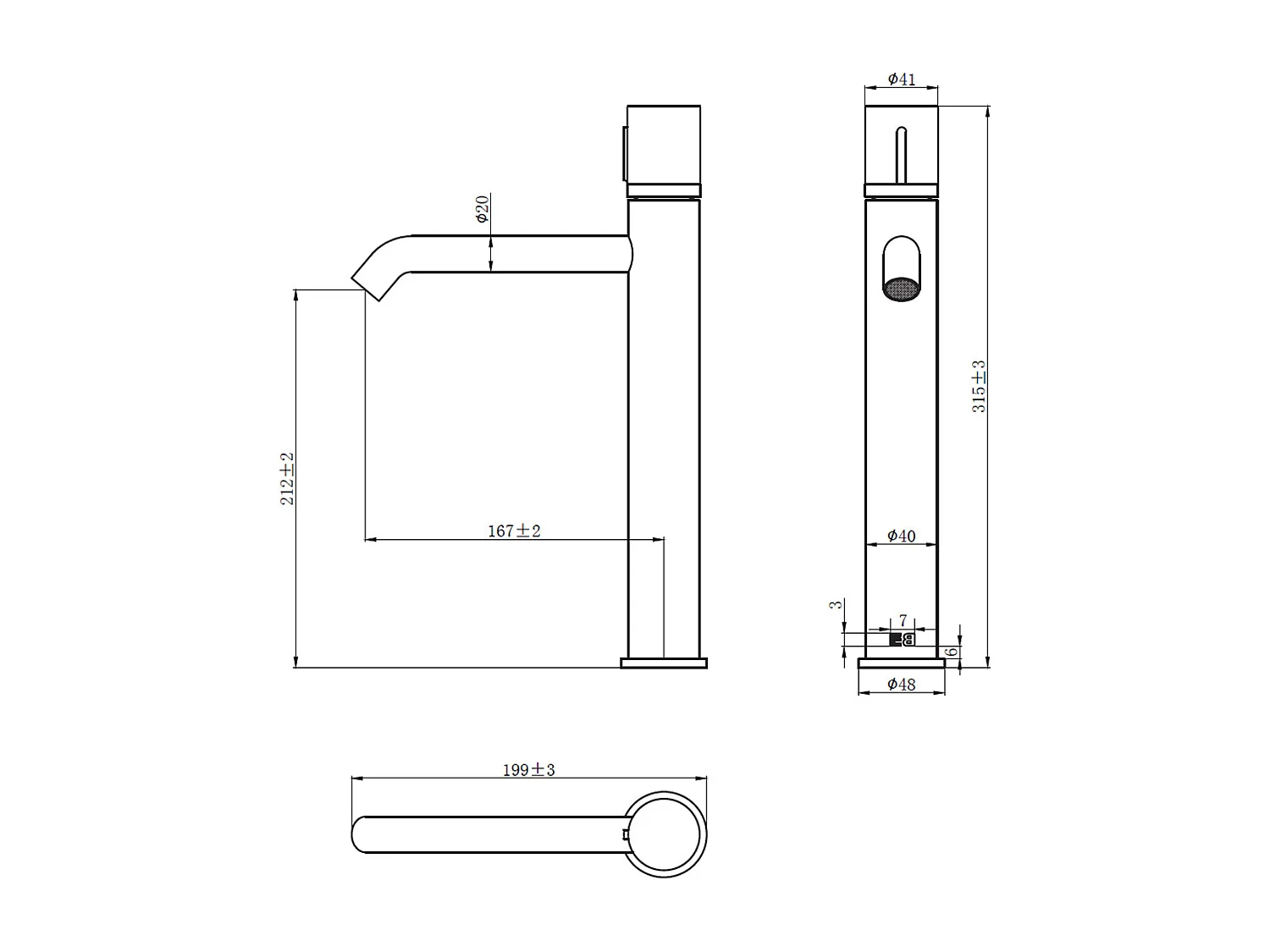 Serienschalter Waschtisch Armatur hoch Kupfer Marmor Essebagno