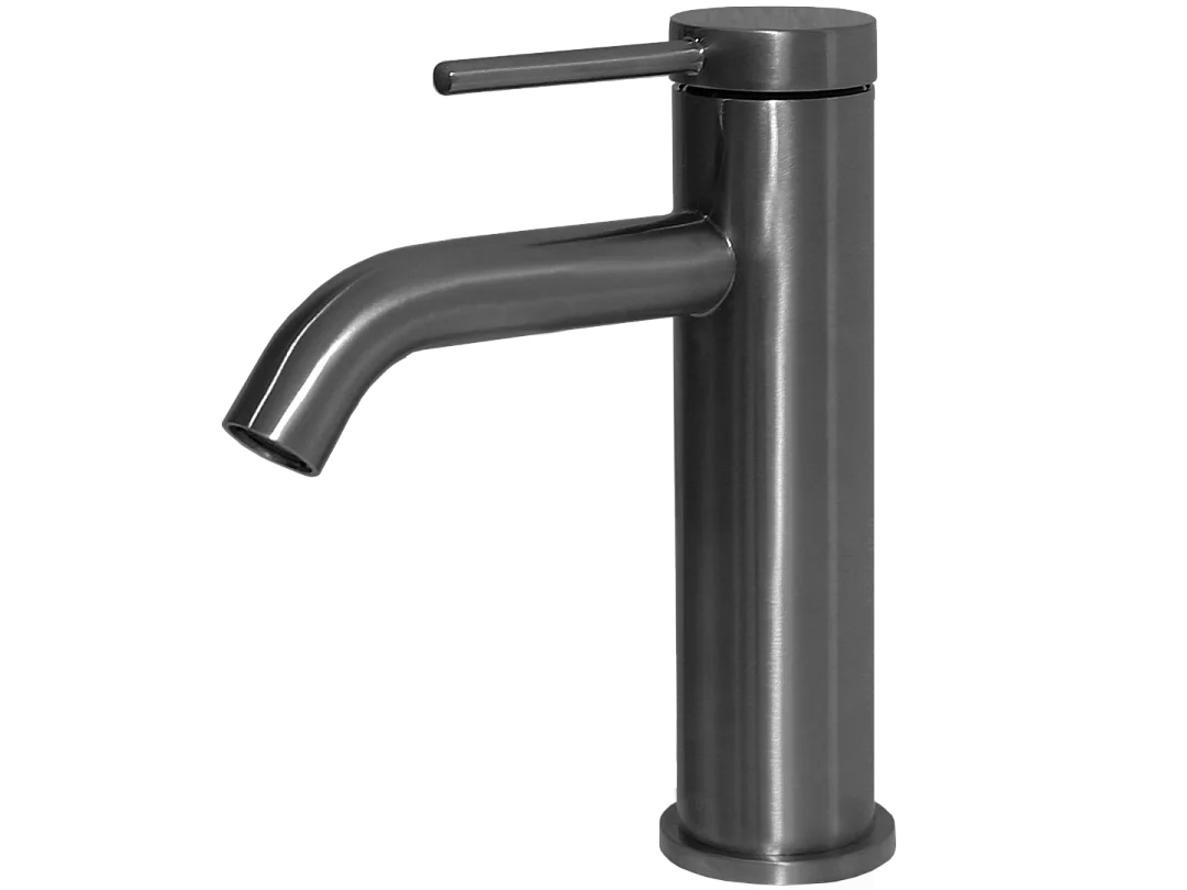 Grifo de lavabo bajo Lollipop gun metal Essebagno