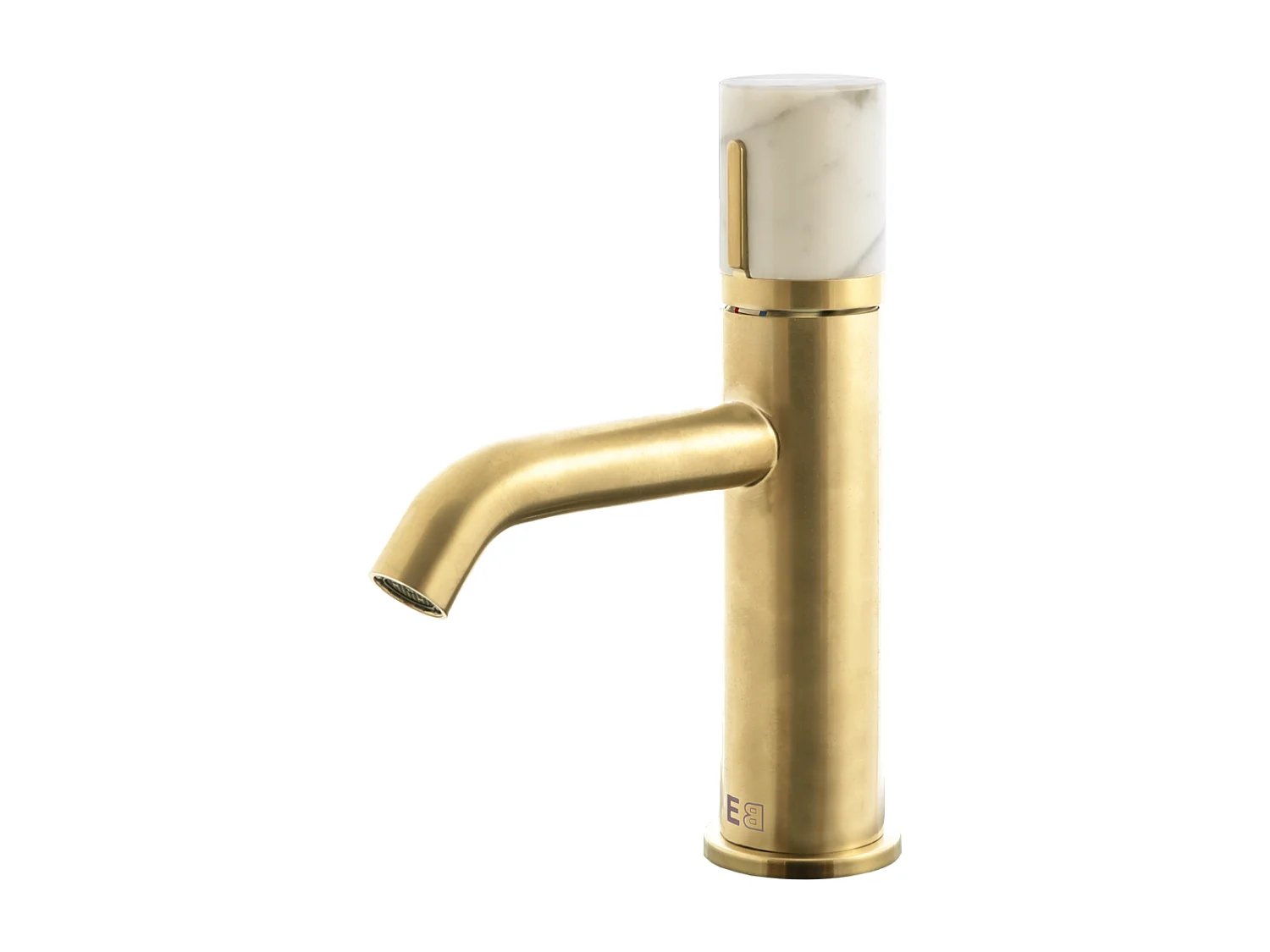 Manopola mitigeur lavabo bas or marbre - Essebagno