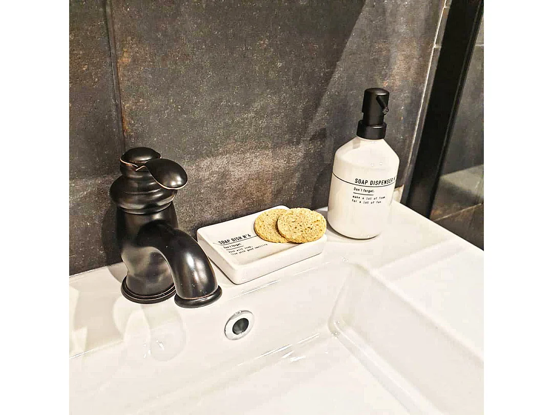 Cambridge mitigeur lavabo orb noir vieilli - Essebagno