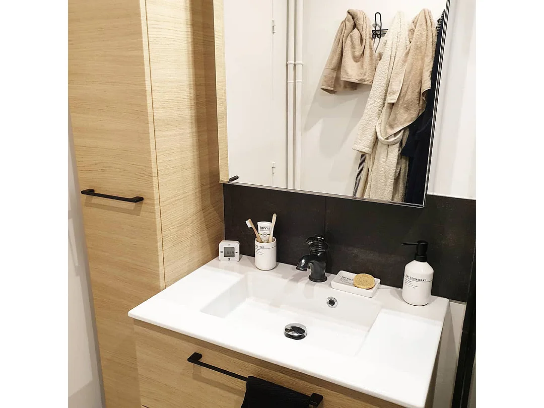 Cambridge mitigeur lavabo orb noir vieilli - Essebagno