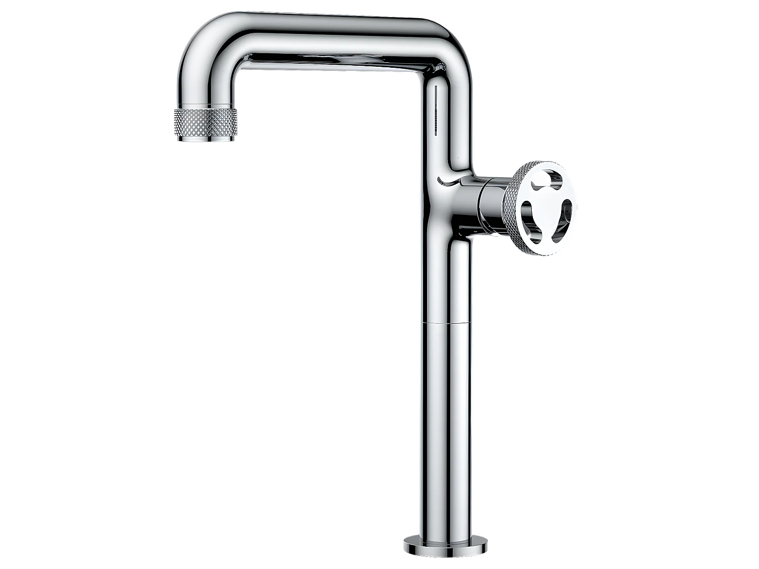 Factory Grifo de lavabo alto cromado Essebagno