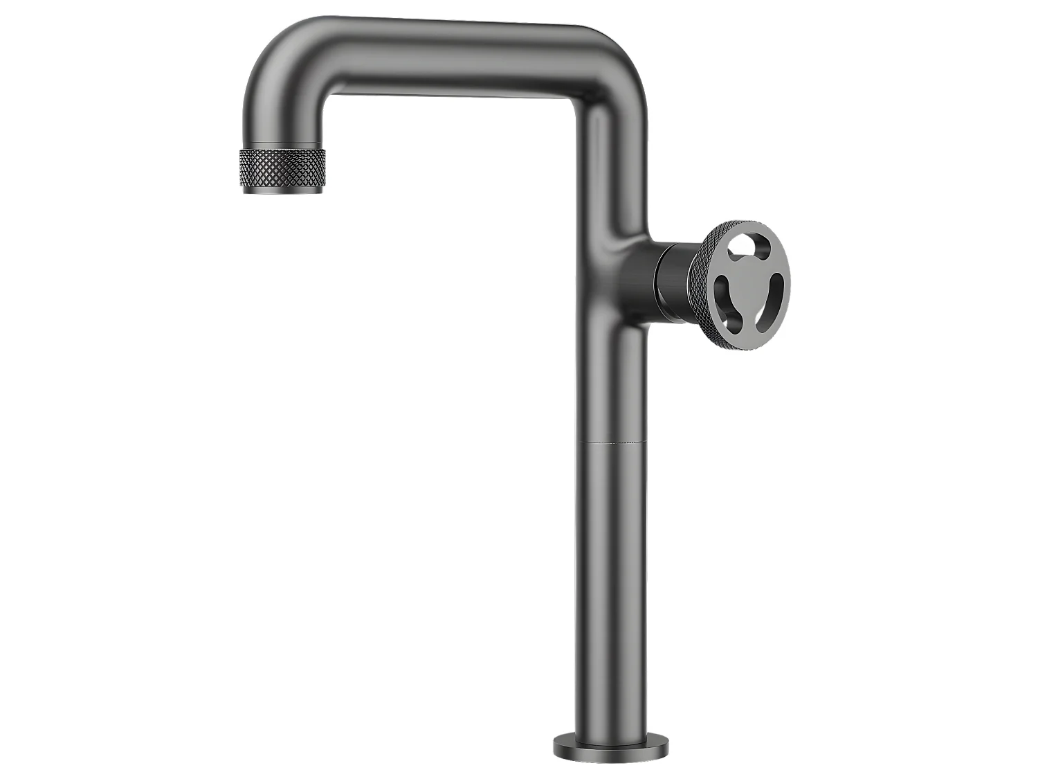 Factory mitigeur lavabo haut gris gun métal - Essebagno