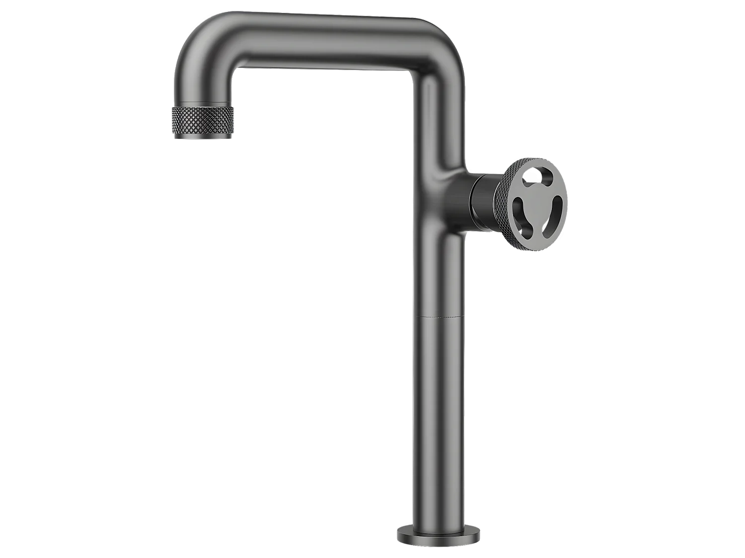 Factory Grifo de lavabo alto Gun Metal Essebagno