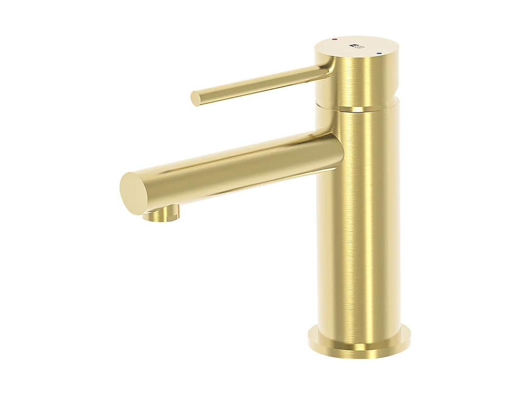 Luisa mitigeur lavabo bas or brossé - Essebagno