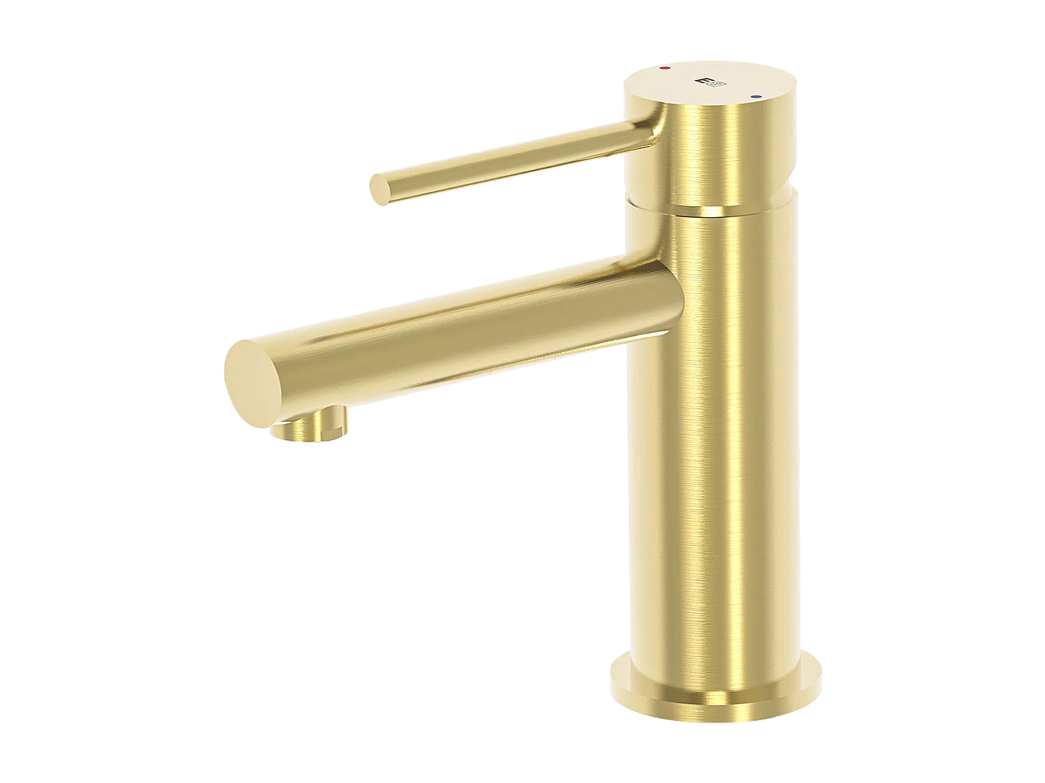 Luisa niedrig Waschtischmischer Gold gebürstet Essebagno