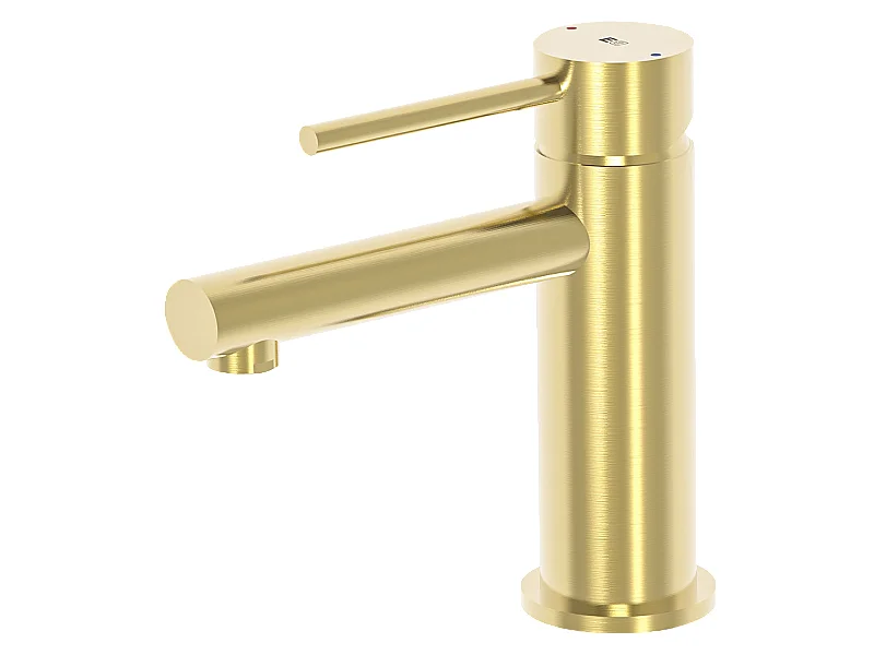 Luisa mitigeur lavabo bas or brossé - Essebagno