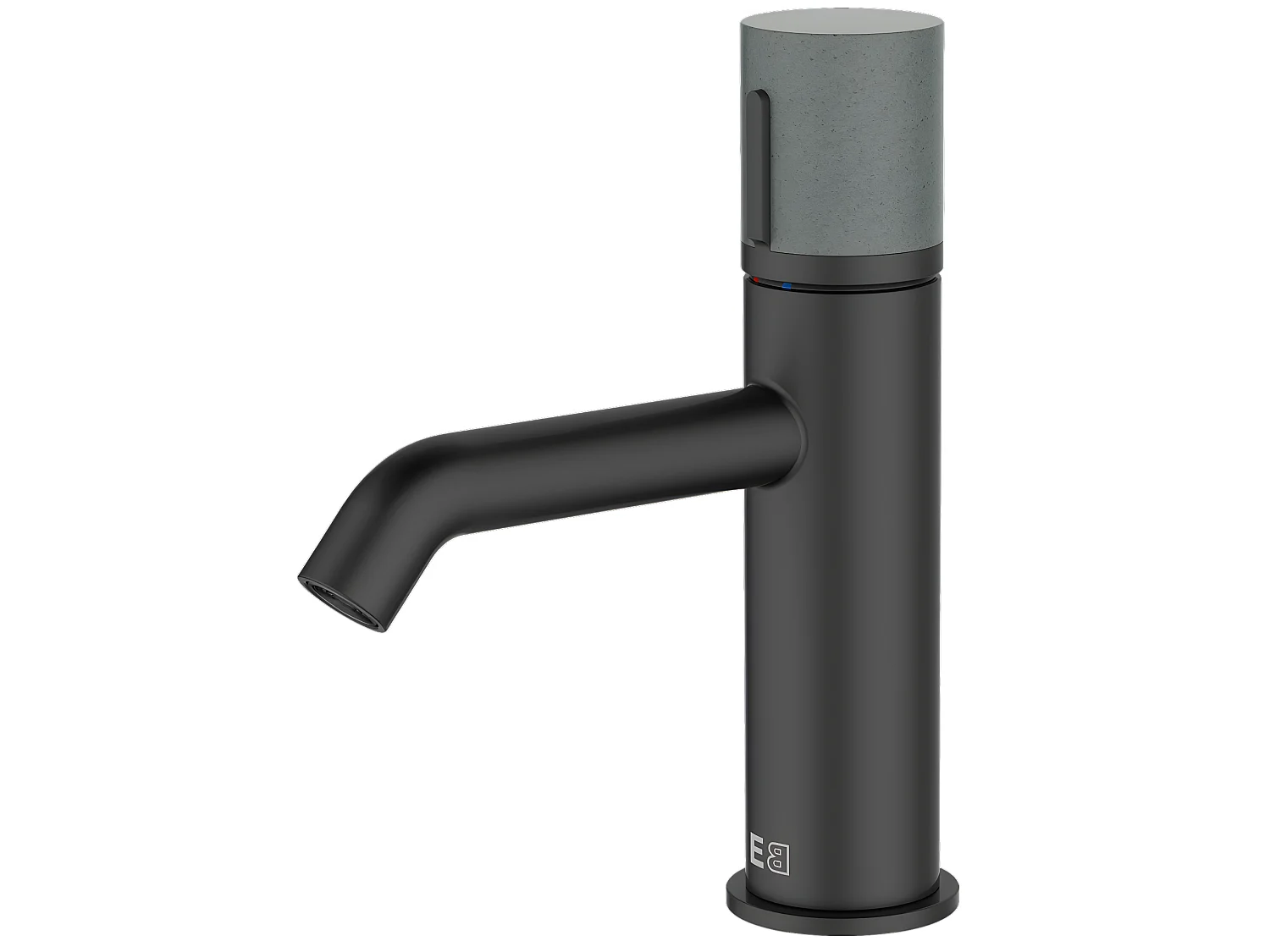 Grifo bajo de lavabo Manopola negro Essebagno
