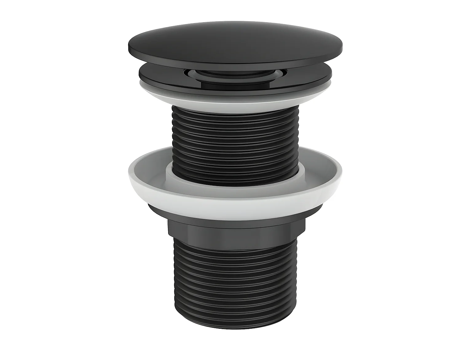 Grifo bajo de lavabo Manopola negro Essebagno