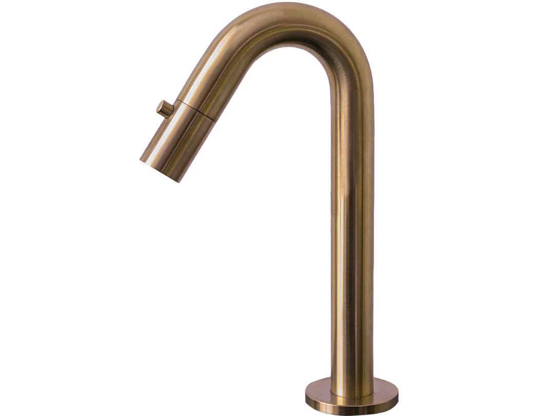 Indus robinet lave-mains cuivre brossé eau froide - Essebagno